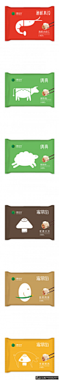 水饺包装创意灵感 水饺包装设计元素 创意水饺包装盒设计 幽默简洁水饺包装创意灵感网