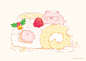 #甜宝小猪# “啊呜——啊呜——”
草莓蛋糕最好吃啦～
卡通 ipad壁纸 cr：甜宝小猪