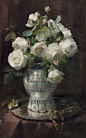 Frans Mortelmans 笔下的花