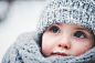 cute baby girl walking in snowy winter forest by Maria Kovalevskaya on 500px