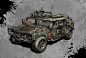 Command & Conquer Generals 2 concepts, Mike Colonnese : concept for fully upgraded USA faction Humvee