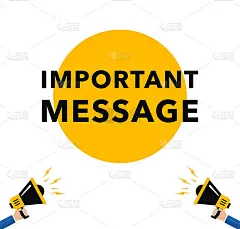 重要信息请注意横幅。报警演讲海报、商业公告或重要演讲。重要的信息符号。矢量图