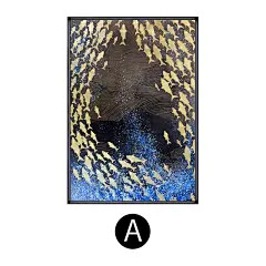 简约现代轻奢装饰画新中式风样板房玄关艺术画客厅过道挂画大壁画-tmall.com天猫