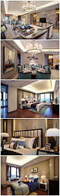 新中式风格实景图奢华样板房实景图片室内装修设计图照片参考 (9)