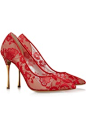 Nicholas Kirkwood | Lace-mesh pumps  | NET-A-PORTER.COM