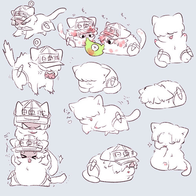 q版工作细胞白血球