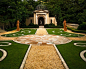 This is an example of an expansive mediterranean courtyard formal garden in Nashville.