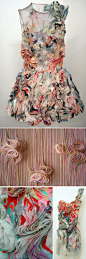 by Marit Jujiwara if you are looking for inspiration, start to follow : http://www.pinterest.com/estercellucci/fabric-manipulationpattern-inspiration/