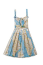 dress made from vintage maps