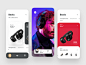 AR Concept app for Beats ui design ux luova studio app ios typography ar augmented reality concept app beats headphone studio3 solo3 shopping app ar app animation app animation ar animate