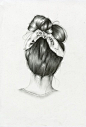 肖像的背后，发型素描画 | 英国伦敦插画师 Nettie Wakefield