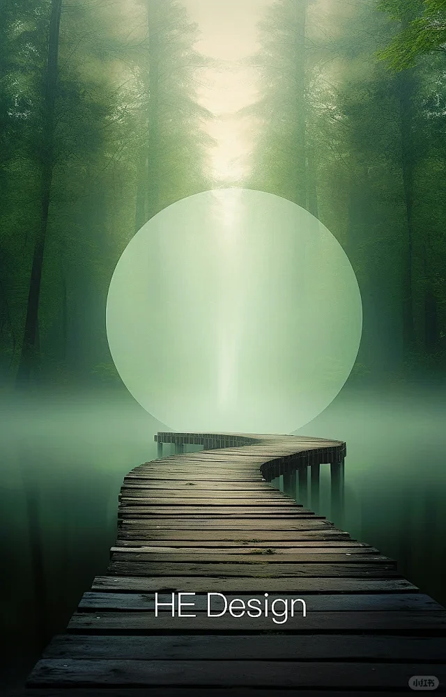 Midjourney 背景·适合禅意森林...
