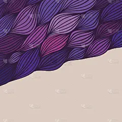 矢量抽象手绘波浪纹理，波浪背景