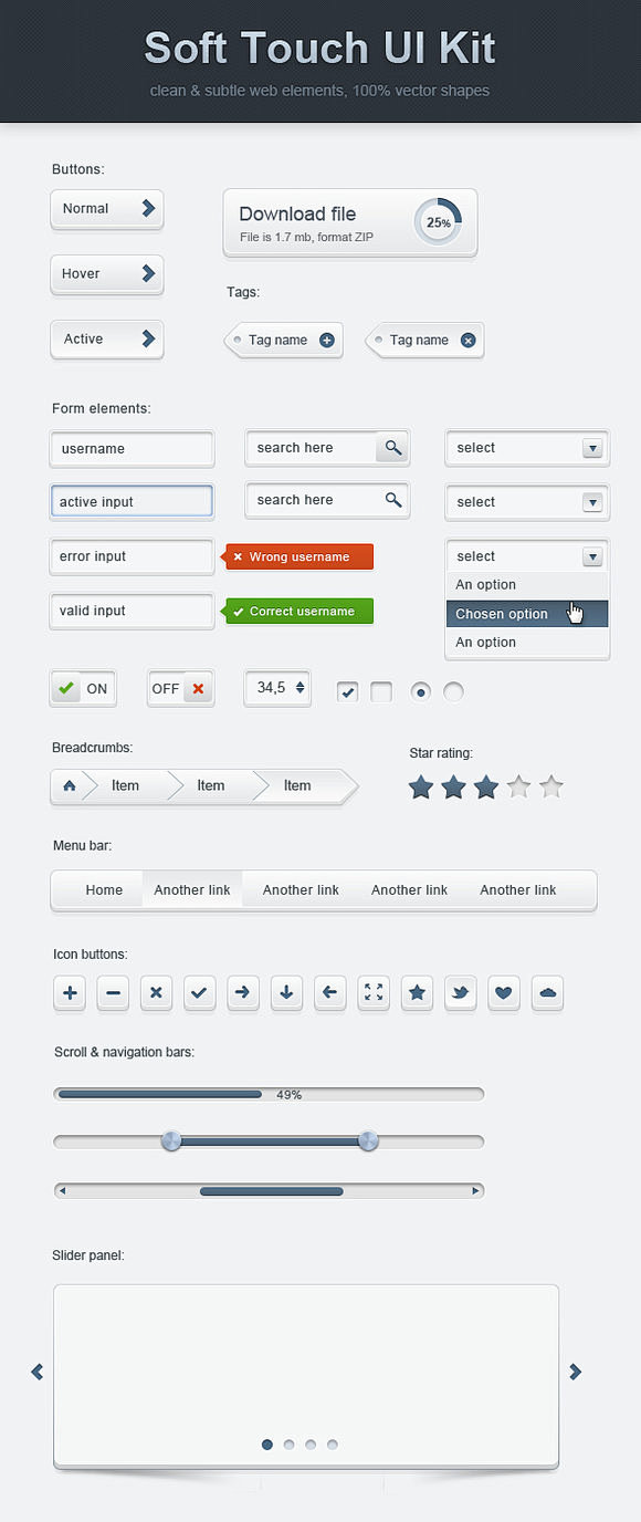 Soft Touch UI Kit by...
