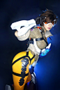 #UCG分享# 来自韩国COSER "Tasha"作品，COS《守望先锋》中 的Tracer