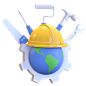 Happy labour day 3D Illustration