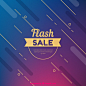 Abstract modern flash sale background Free Vector