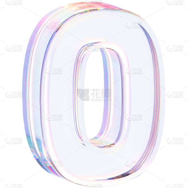 C4D-数字玻璃元素