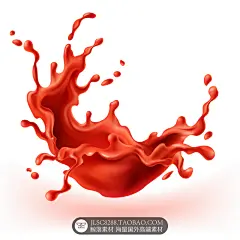 果汁饮料橙汁西瓜汁芒果汁番茄汁溅射飞溅主图形象创意海报AI素材