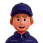 警长 3D 图标