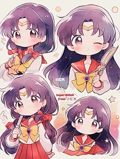 火野丽-美少女战士-水手火星-可爱贴纸