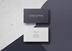 凹凸工艺商务风名片样机