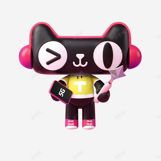 双十一双11天猫猫头q版卡通品牌ip形象吉祥物淘公免抠png设计图片免费