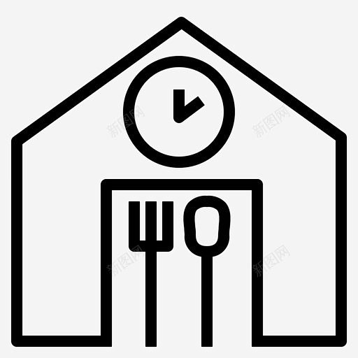 食堂自助餐厅美食广场 图标 标识 标志 UI图标 设计图片 免费下载 页面网页 平面电商 创意素材