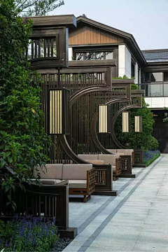 别墅花园设计师采集到新中式