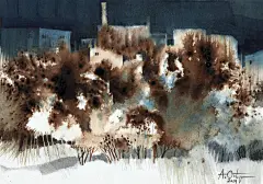 西班牙水彩画家——Antonio Ortega作品欣赏（湿画法的魅力） : 一直致力于传播优秀的水彩、插画、油画作品。希望能在互联网建立多元化的艺术交流与分享平台。（版权归原作者所有，仅供学习和交流。）