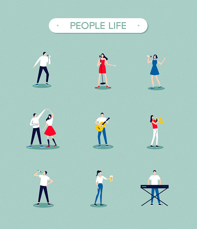 People Life 音乐休闲生活图标...