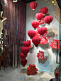 圣诞新年美陈大红灯笼挂饰商场橱窗装饰道具展厅氛围布置热气球-淘宝网