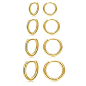 Senteria 4Pairs Gold Hoop Earrings for Women 14K Gold Plated Small Gold Hoop Earrings Gold Huggie Hoop Earrings CZ Tiny Cartilage Piercing Second Hole Earrings 6/8/10/12mm : Amazon.ca: Clothing, Shoes & Accessories