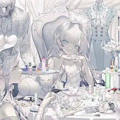 人物插画｜韩国画师kawa，原神，碧蓝档案游戏同人，丰腴少女，动态构图很棒，轻厚涂