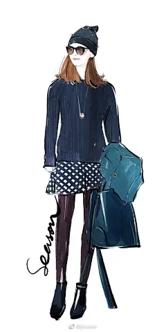 #jjseason时尚插画# -----    Happy birthday to 温婉古典、甜美优雅@刘诗诗 #刘诗诗0310生日快乐# ​​​​