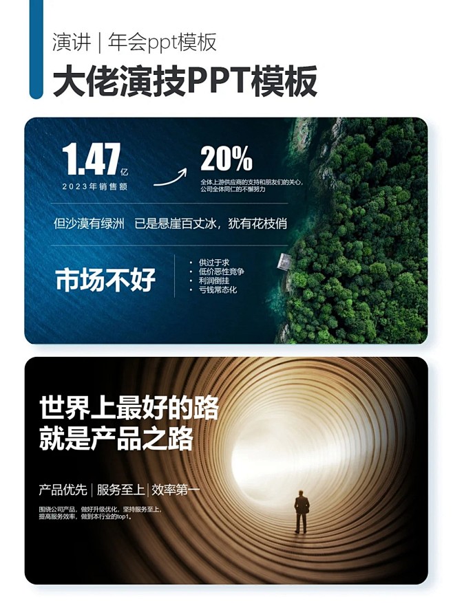 大佬演讲必备PPT,照着模板赶紧来抄作业...