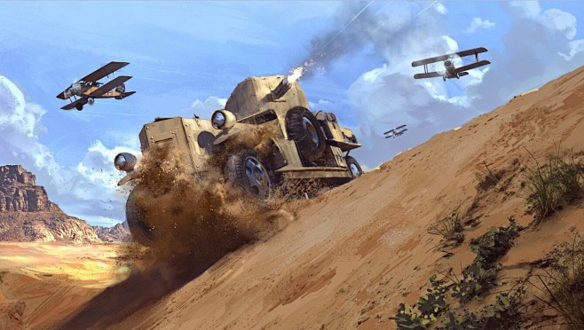 《战地1》海量艺术概念原画欣赏 一战战场...