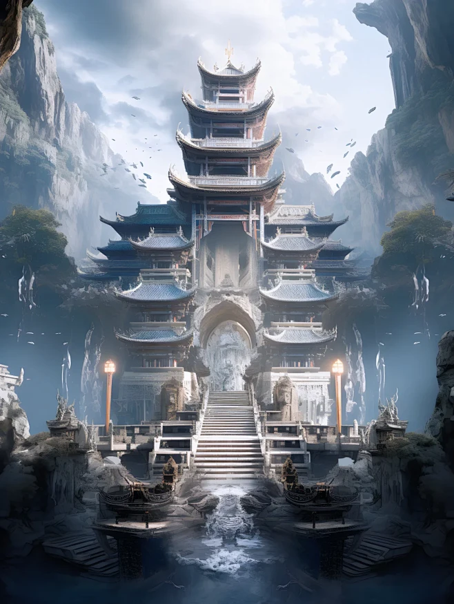 日 外 宫殿 玄幻场景-修仙宗门-御剑乘风来，除魔天地间-花瓣网