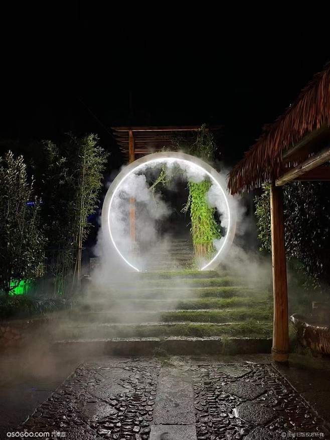 水雾门 科技自然的融合 户外 景区 网红...