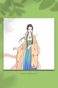 古装唯美手绘古风汉服人物