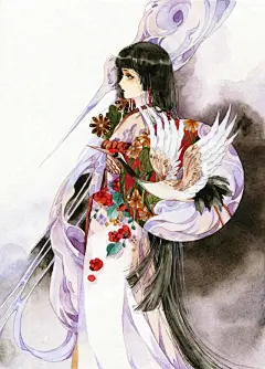 一组人物造型非常漂亮的古风插画欣赏！画技成熟画面让人赏心悦目