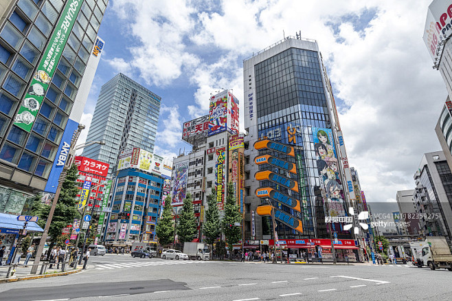 都市风景,日本,东京,秋叶原,街道图片素...