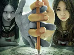 诡异笔仙壁纸素材-壁纸-视觉中国下吧
