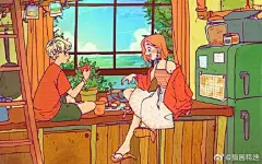 插画师realrichperson插画作品，配色很大胆也很丰富~ ​​​​