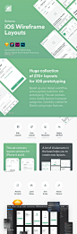 用于iOS原型设计的270多种布局的大量集合，Scheme iOS Wireframe Kit_UI集合_乐分享素材网_psd素材_平面素材_png素材_免费素材_素材共享平台