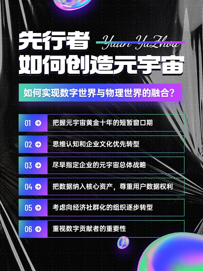 元宇宙话题宣传小红书配图