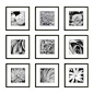 Nielsen Bainbridge Group - Gallery Perfect 9-Piece Square Frame Set, Black - Prints and Posters