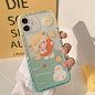 原创夏日游泳女孩12Pro max手机壳X透明苹果iPhone11适用8/xs彩绘-淘宝网