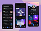 Node – Crypto NFT iOS UI Kit wallet ios app c4d render 3d illustration 3d animation exchange crypto nft ios mobile app mobile ux ui ux design web design minimal clean ui design