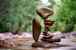 Gravity Glue: Stone Stacking Art by Michael Grab : American artist Michael Grab spends long hours in the woods, meditating, finding stones in different shapes and sizes and creating outstanding sculptures by stacking them together. 

"Gravity is the 